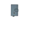 New Porta carte di credito in pelle con chiusura a bottone Uomo Portatessere