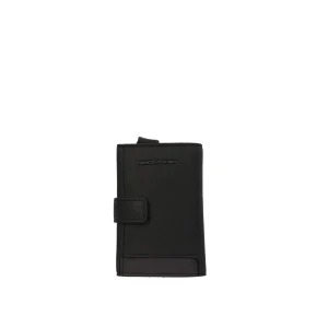 Discount Porta carte di credito in metallo e pelle singolo Uomo Portatessere