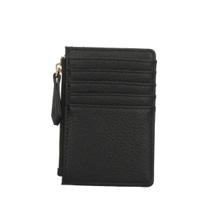 New Portacarte con zip e logo frontale Donna Portatessere