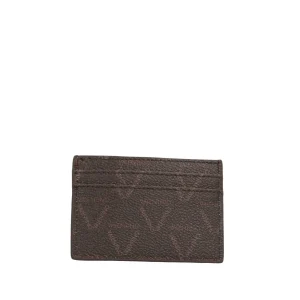 New Portacarte con stampa monogram e logo frontale Donna Portatessere