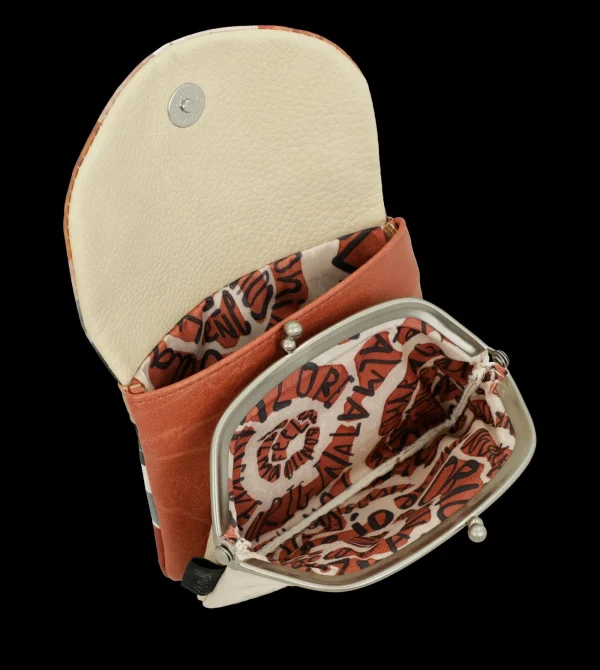 Discount Portafoglio compatto con chiusura a patta e design raffinato Donna Portatessere