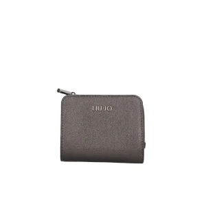 Clearance Portafoglio Compatto in Ecopelle con Chiusura Zip Donna Portafogli
