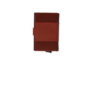 Best Portafoglio compatto in pelle con chiusura a bottone e protezione RFID Uomo Portafogli