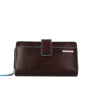 Outlet Portafoglio Piqaudro con portamonete Blue Square Donna Portafogli