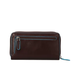 Outlet Portafoglio Piqaudro con portamonete Blue Square Donna Portafogli