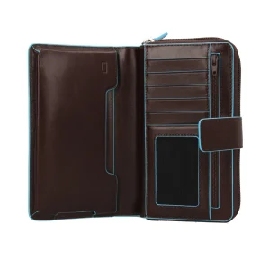 Outlet Portafoglio Piqaudro con portamonete Blue Square Donna Portafogli