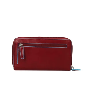 Outlet Portafoglio Piqaudro con portamonete Blue Square Donna Portafogli
