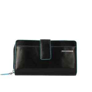 Outlet Portafoglio Piqaudro con portamonete Blue Square Donna Portafogli