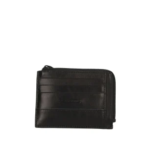 Online Portamonete in Pelle "Blue Square Uomo Portatessere