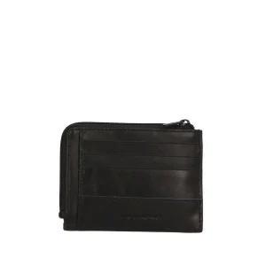 Online Portamonete in Pelle "Blue Square Uomo Portatessere