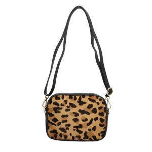 Fashion Saponetta con fantasie animalier in pelle Donna Borse A Tracolla