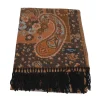 Discount Sciarpa con motivo paisley e frange Mimi Mua Donna Foulard E Sciarpe
