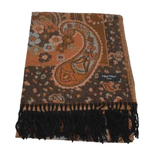 Discount Sciarpa con motivo paisley e frange Mimi Mua Donna Foulard E Sciarpe