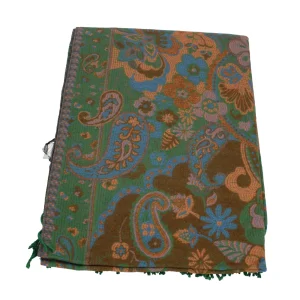 Discount Sciarpa con motivo paisley e frange Mimi Mua Donna Foulard E Sciarpe