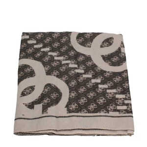 Outlet Sciarpa con motivo monogramma Donna Foulard E Sciarpe