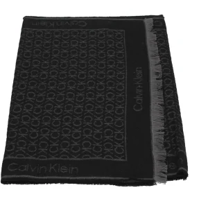 Clearance Sciarpa in misto lana con logo Uomo Foulard E Sciarpe