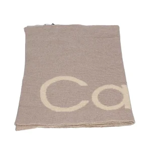 Outlet Sciarpa in misto lana con logo lettering Donna Foulard E Sciarpe