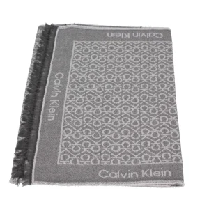 Clearance Sciarpa in misto lana con logo Uomo Foulard E Sciarpe