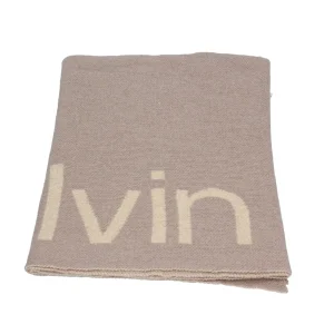 Outlet Sciarpa in misto lana con logo lettering Donna Foulard E Sciarpe