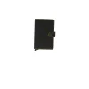 Clearance Miniwallet in Pelle con Cuciture a Contrasto e Protezione RFID Uomo Portatessere