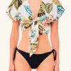 Outlet Top con fantasia tropicale Donna Maglie