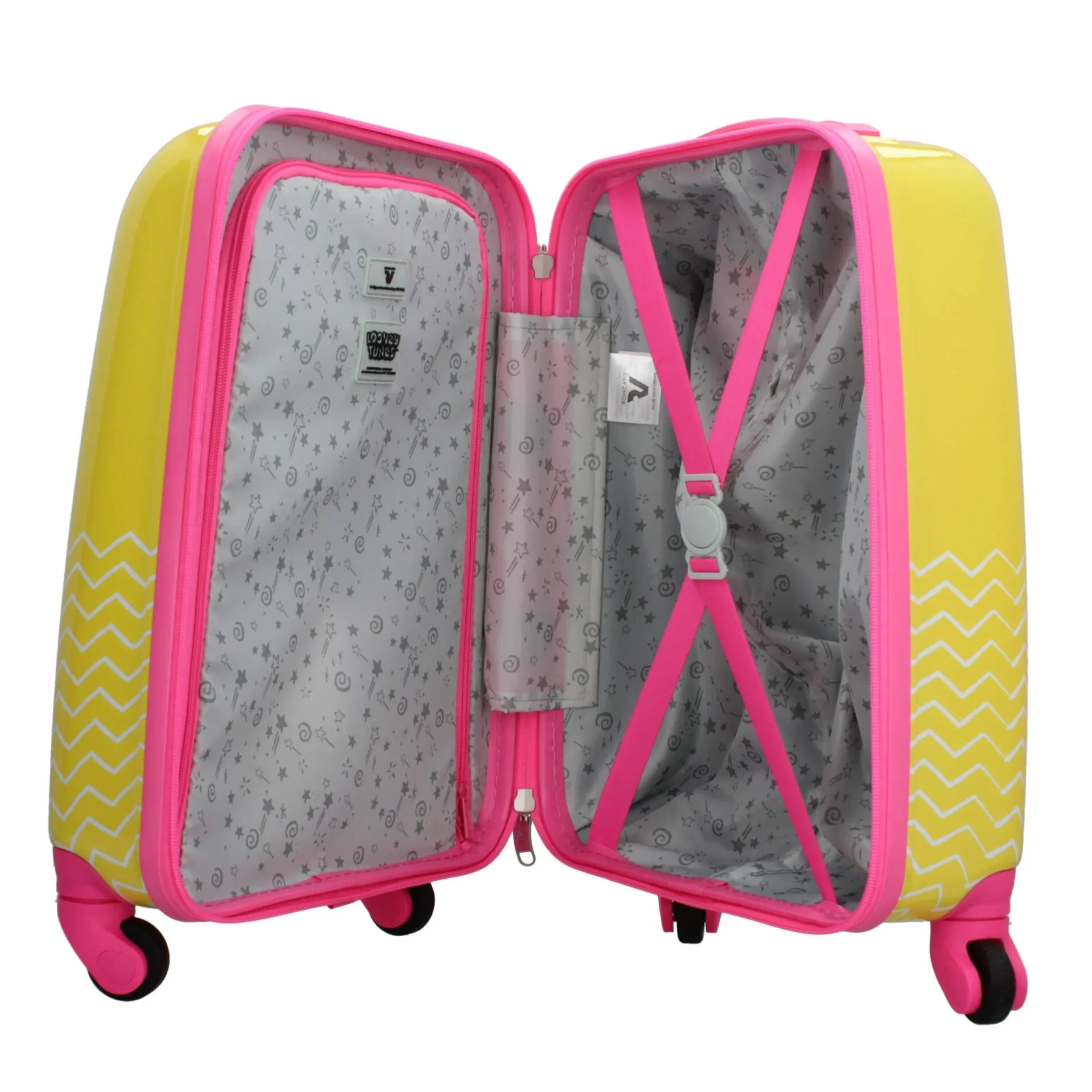 trolley_da_cabina_roncato_2.webp New Trolley da cabina con design Looney Tunes, compatto e funzionale Trolley Cabina