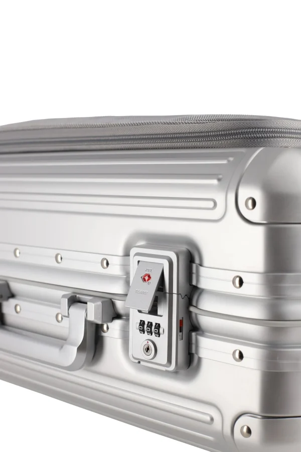 Outlet Valigia bagaglio a mano Next S+ in alluminio con TSA e tasca laptop Trolley Cabina