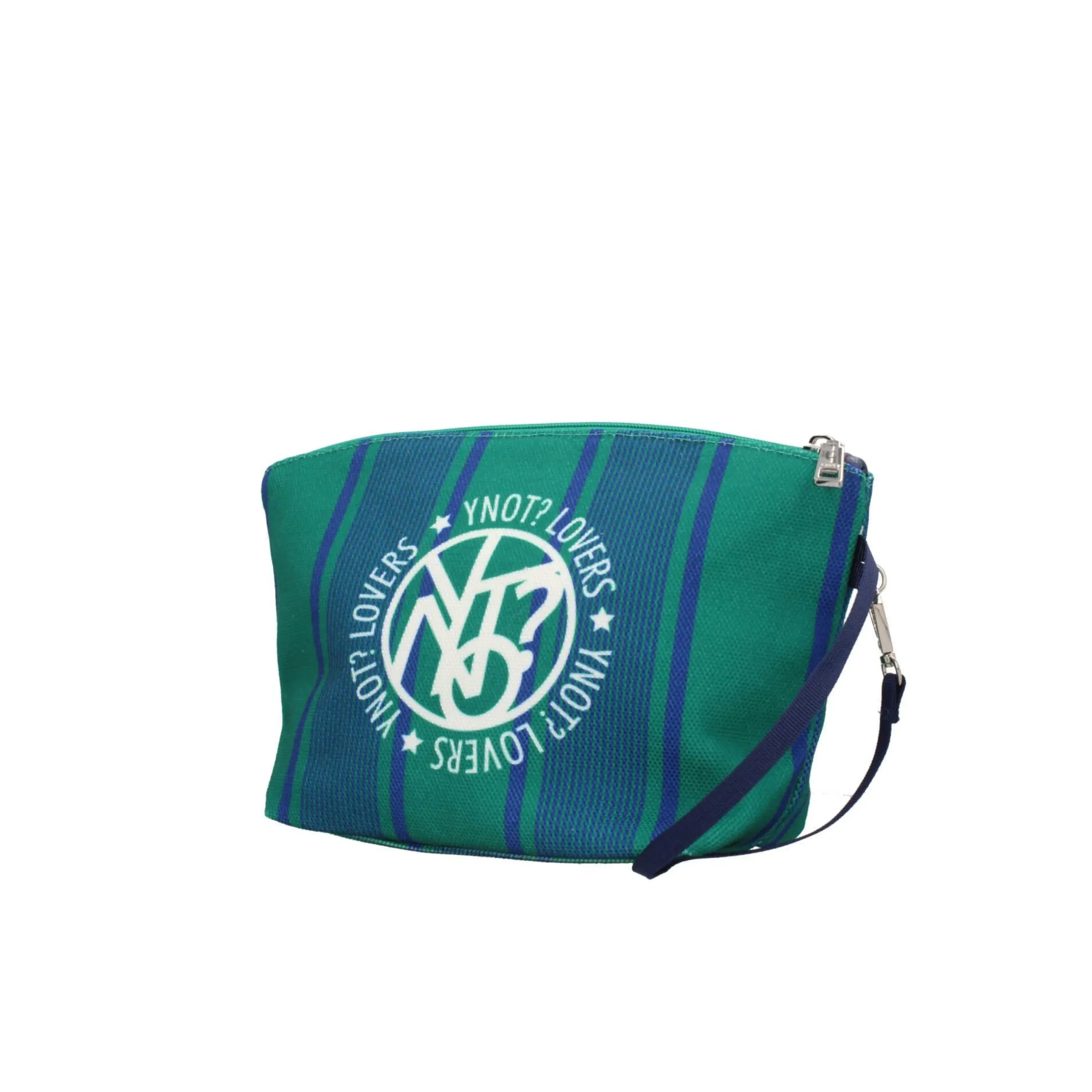 y_not_pochette_a_strisce__1.webp Sale Y Not Pochette a Strisce con Dettaglio Logo Donna Beauty Case
