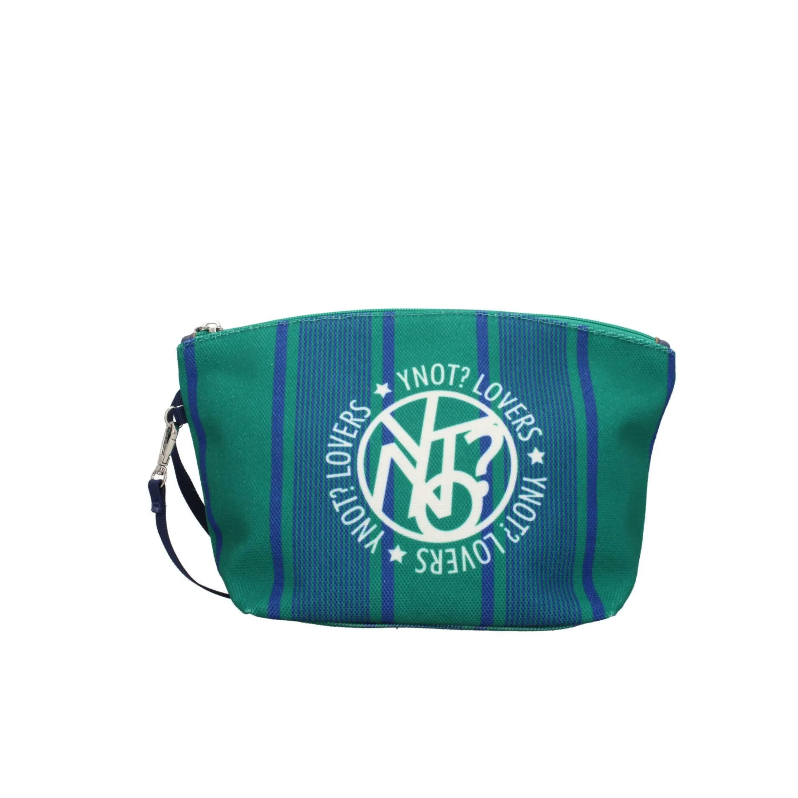 y_not_pochette_a_strisce__3.webp Sale Y Not Pochette a Strisce con Dettaglio Logo Donna Beauty Case