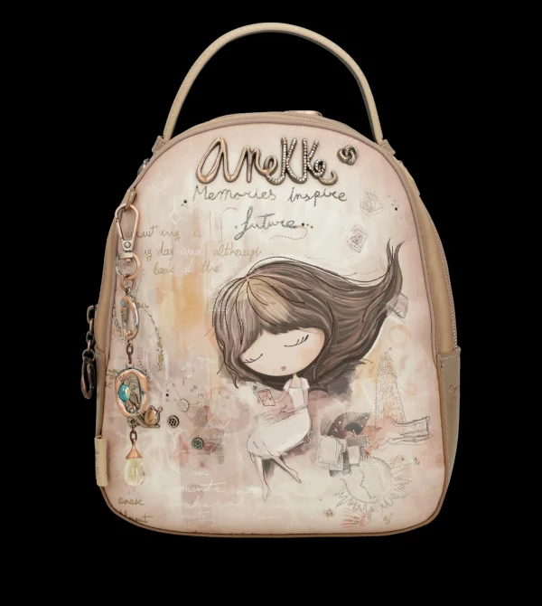 Online Zainetto compatto ed elegante con illustrazione artistica Donna Zaini