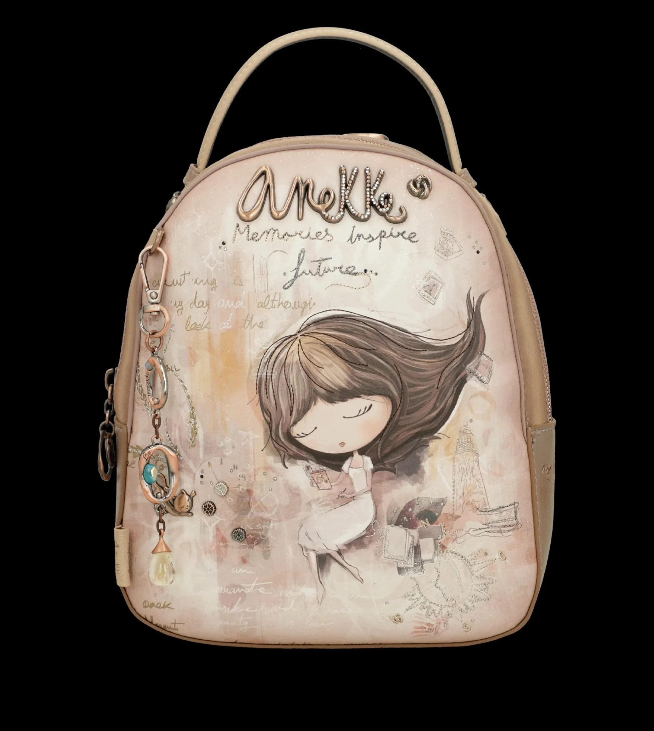 zainetto_anekke_compatto__0.webp Online Zainetto compatto ed elegante con illustrazione artistica Donna Zaini