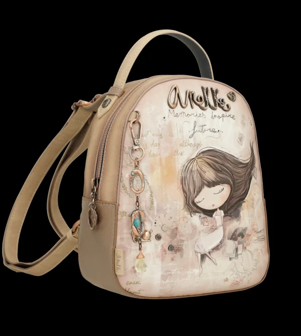 Online Zainetto compatto ed elegante con illustrazione artistica Donna Zaini