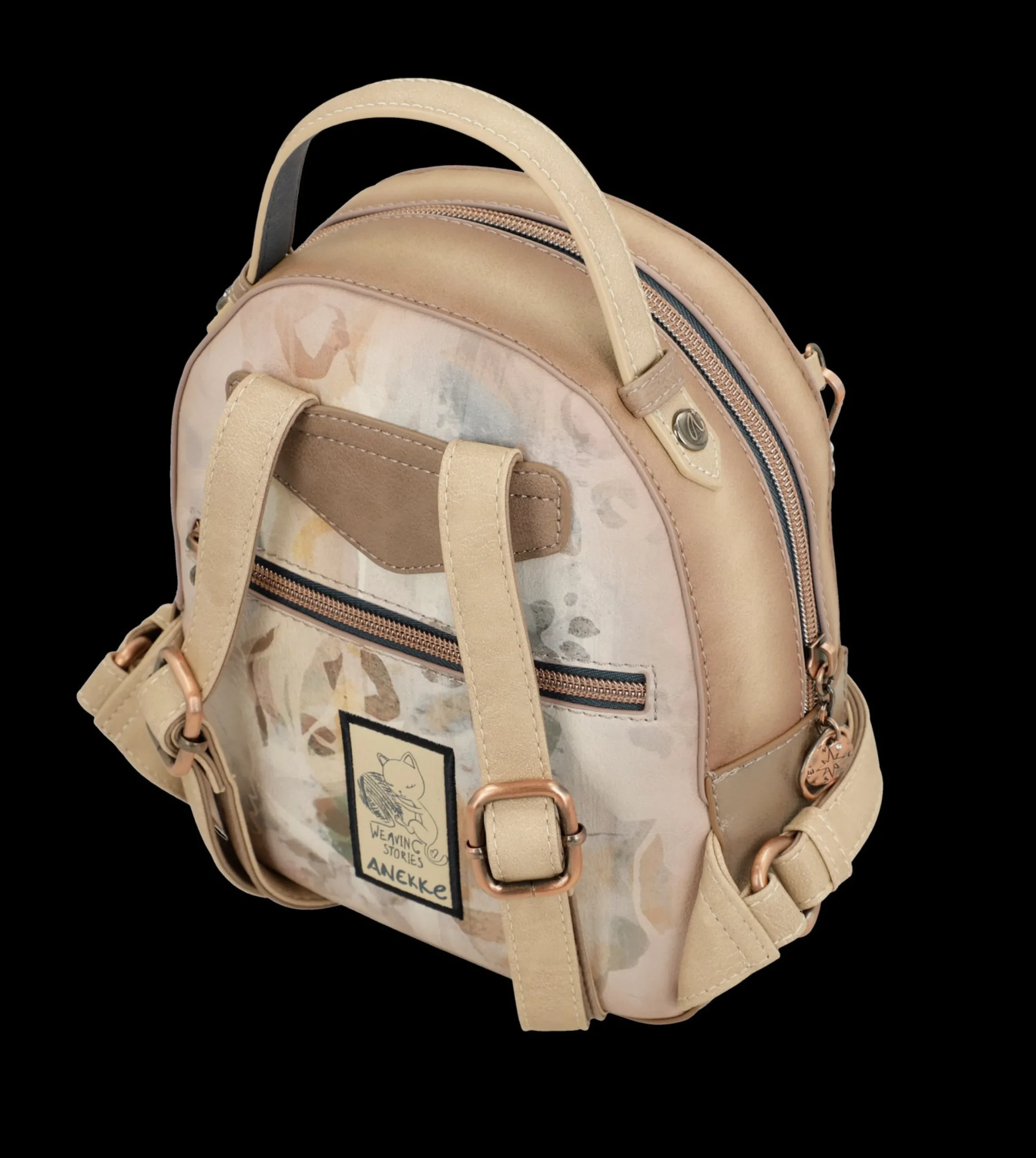 zainetto_anekke_compatto__3.webp Online Zainetto compatto ed elegante con illustrazione artistica Donna Zaini