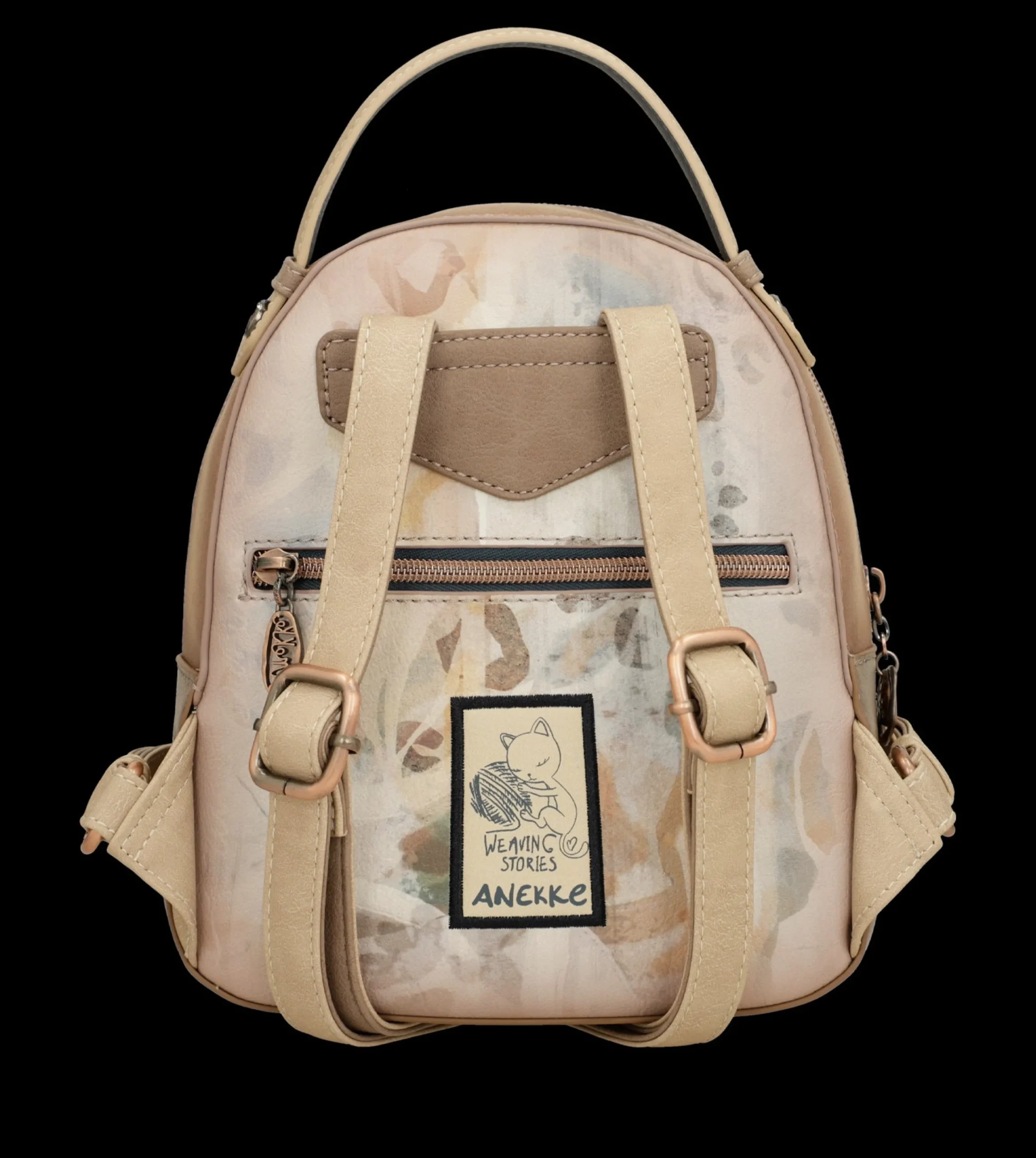 zainetto_anekke_compatto__5.webp Online Zainetto compatto ed elegante con illustrazione artistica Donna Zaini