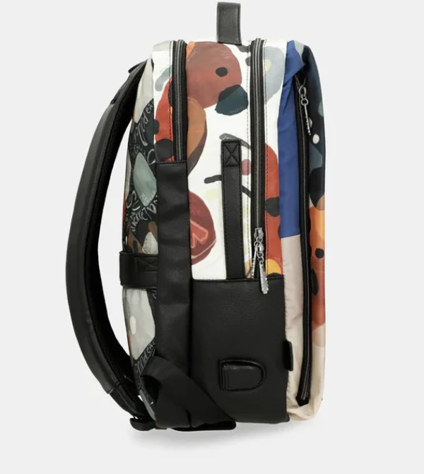 Hot Zaino capiente con stampa artistica e design ergonomico Donna Zaini
