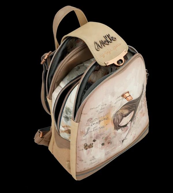 Clearance Zaino con chiusura a patta e dettagli romantici Donna Zaini