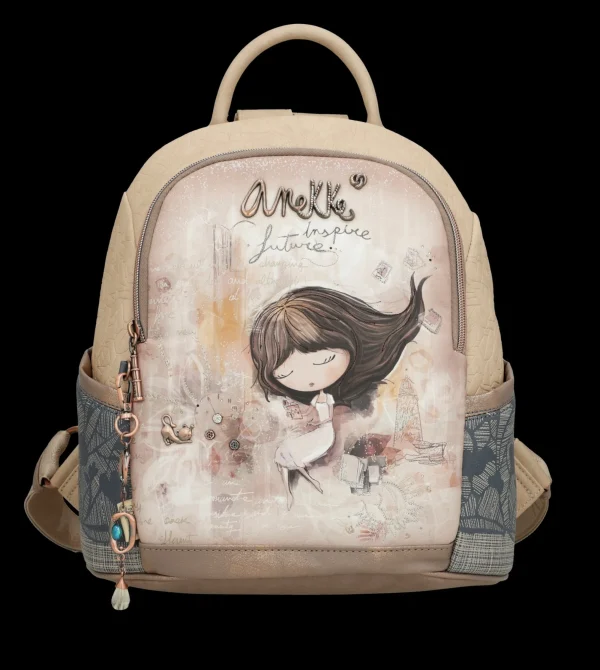 Fashion Zaino spazioso ed elegante con illustrazione esclusiva Donna Zaini