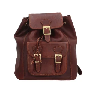 Online Zaino con chiusura con fibia in vera pelle Donna Zaini