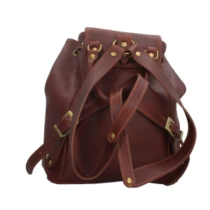 Online Zaino con chiusura con fibia in vera pelle Donna Zaini