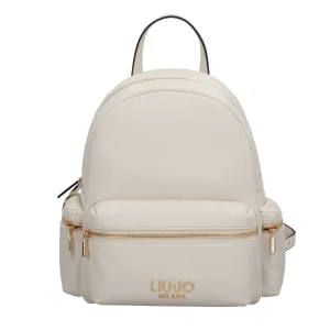 Sale Zaino Donna con Tasche Multiple e Logo in Metallo Donna Zaini