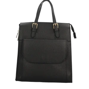 Hot Zaino in pelle con chiusura zip Donna Zaini
