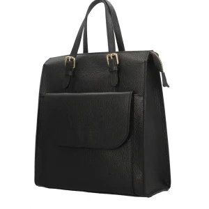 Hot Zaino in pelle con chiusura zip Donna Zaini