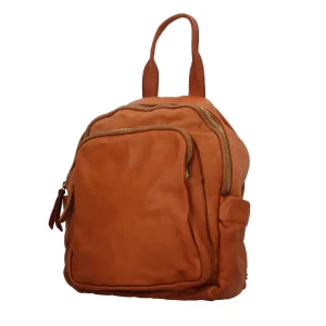Sale Zaino in pelle con spallacci regolabili in vera pelle Donna Zaini
