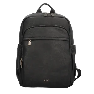 Discount Zaino in pelle con doppia zip e tasche multiple Uomo Zaini