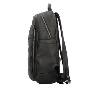 Discount Zaino in pelle con doppia zip e tasche multiple Uomo Zaini