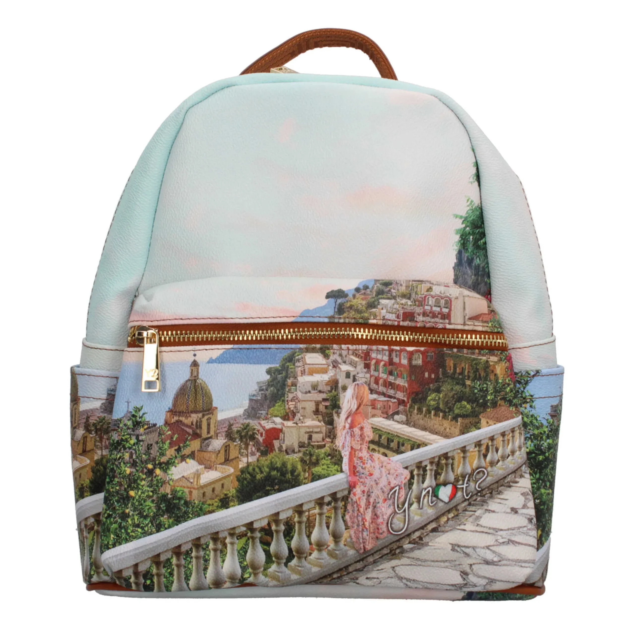 zaino_ynot_con_stampa_art_0.webp Sale Zaino YNot con stampa artistica e tasche multiple Donna Zaini