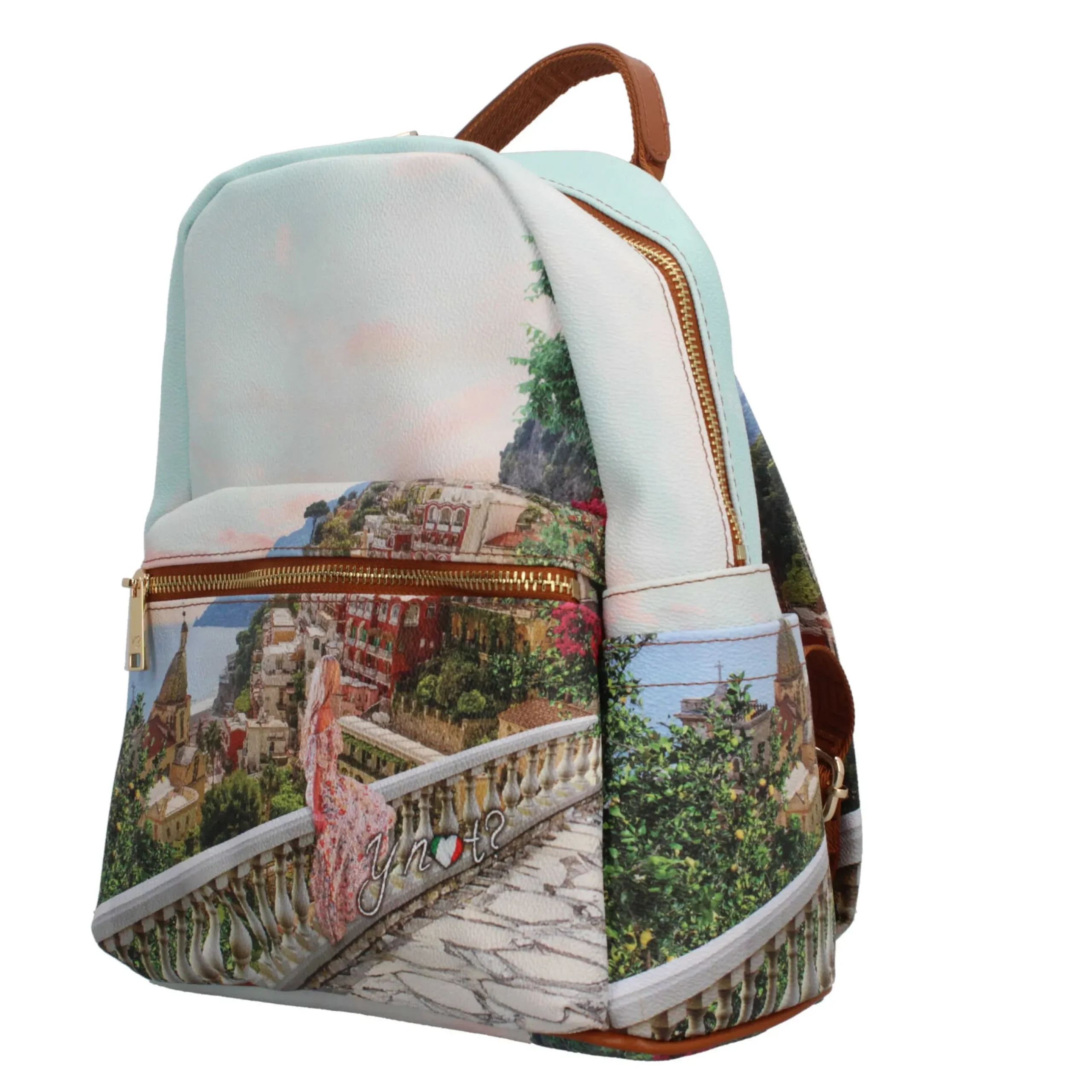 zaino_ynot_con_stampa_art_1.webp Sale Zaino YNot con stampa artistica e tasche multiple Donna Zaini
