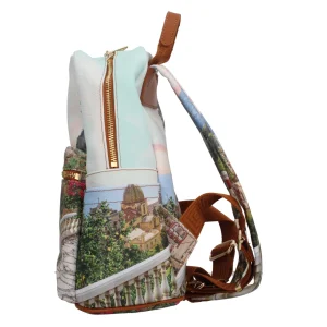 Sale Zaino YNot con stampa artistica e tasche multiple Donna Zaini
