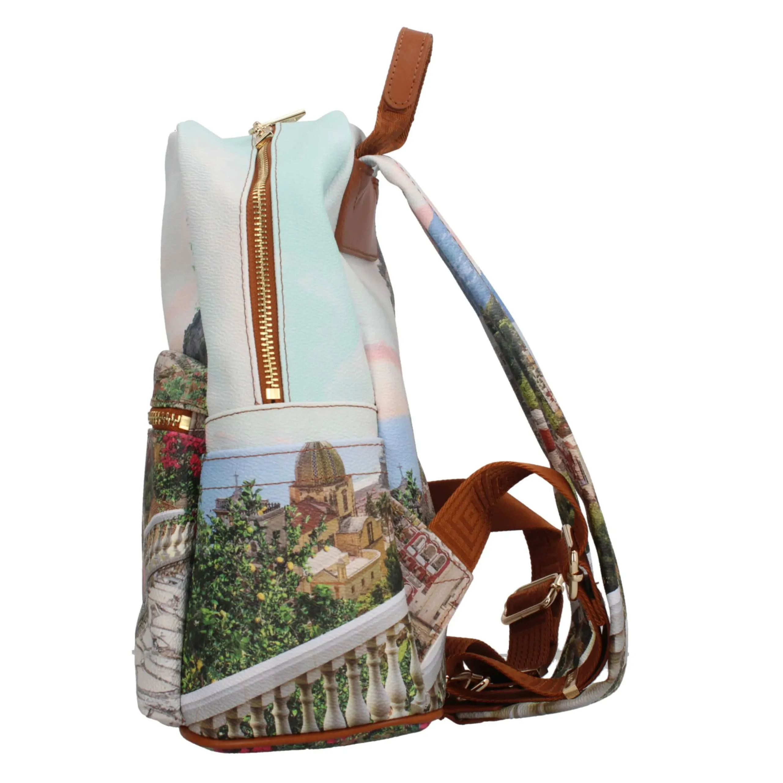 zaino_ynot_con_stampa_art_2.webp Sale Zaino YNot con stampa artistica e tasche multiple Donna Zaini